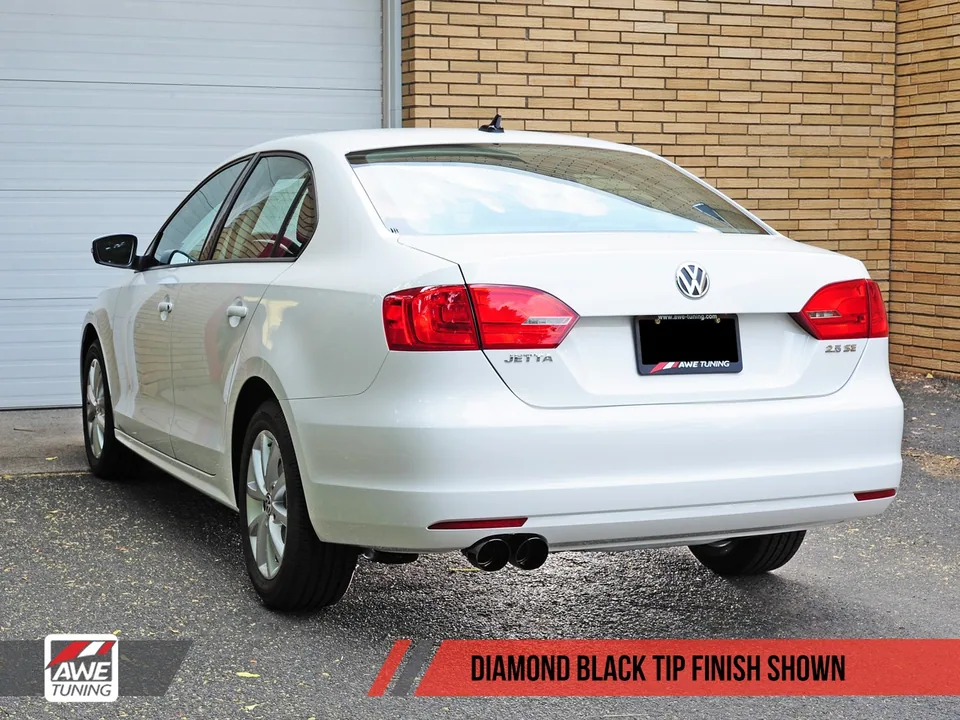 AWE Tuning 12-18 VW Mk6 Jetta 2.5L Touring Edition Exhaust - Diamond Black Tips 3015-23052 4 of 5
