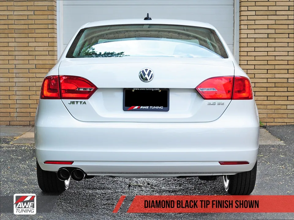 AWE Tuning 12-18 VW Mk6 Jetta 2.5L Touring Edition Exhaust - Diamond Black Tips 3015-23052 5 of 5