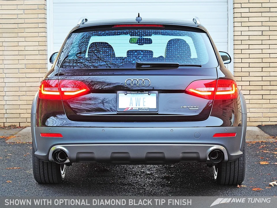 AWE Tuning 13-16 Audi B8.5 All Road Touring Edition Exhaust - Dual Outlet Polished Silver Tips 3015-32016 3 of 5