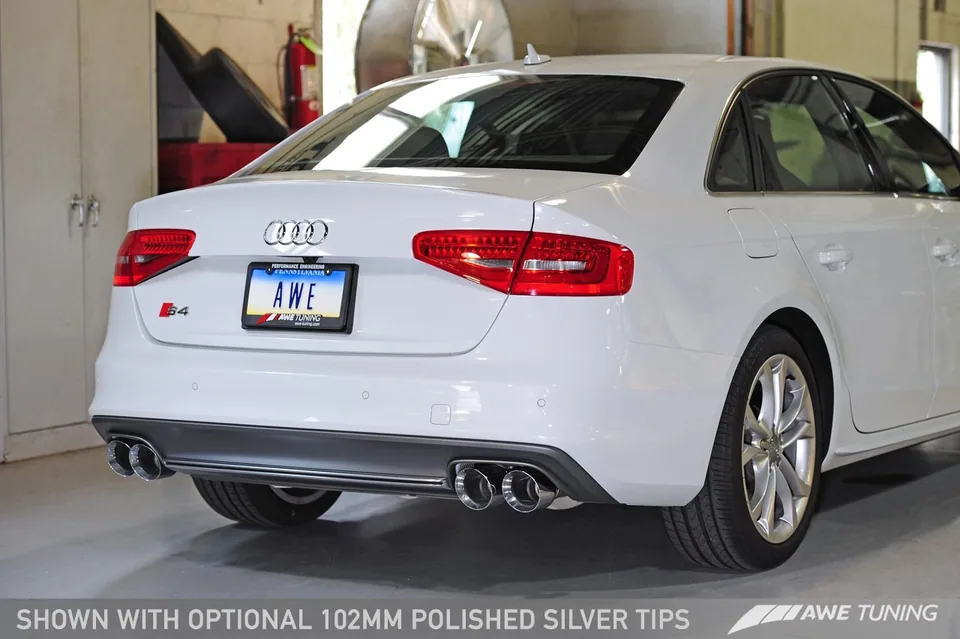 AWE Tuning 13-16 Audi B8.5 S4 3.0T Touring Edition Exhaust System - Chrome Silver Tips (102mm) 3010-42016 6 of 6