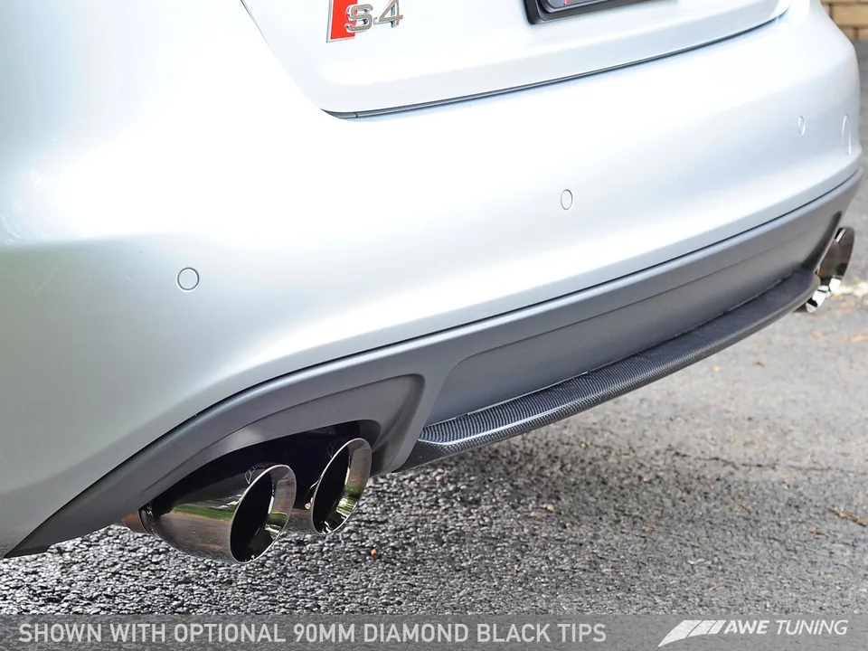 AWE Tuning 13-16 Audi B8.5 S4 3.0T Track Edition Exhaust - Chrome Silver Tips (102mm) 3020-42026 6 of 6