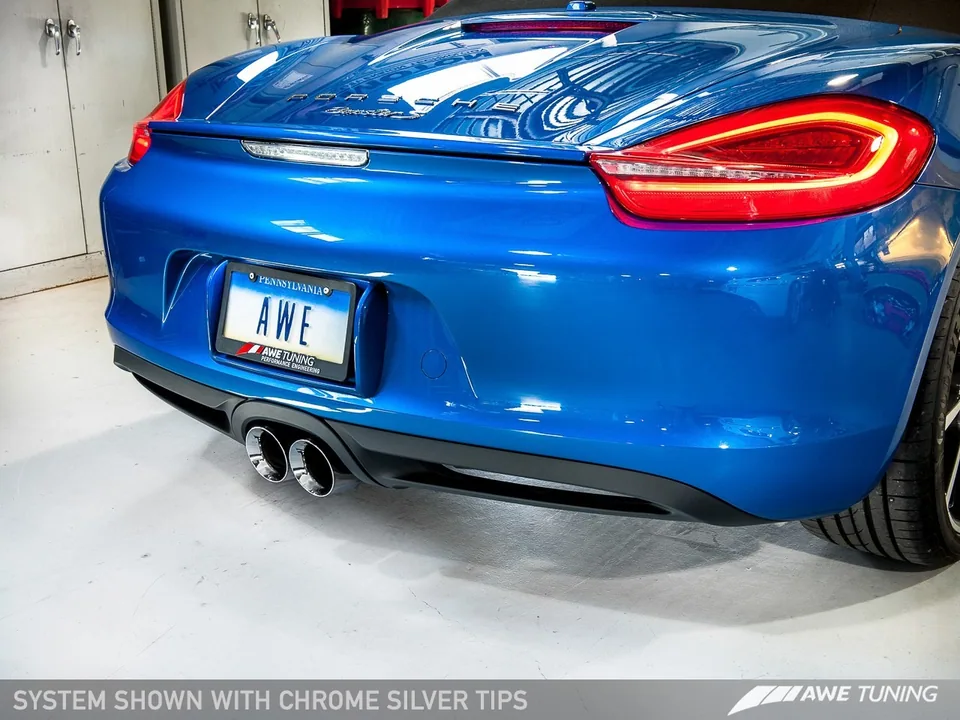AWE Tuning 13-16 Porsche 981 Performance Exhaust System - w/Chrome Silver Tips 3010-32020 3 of 3