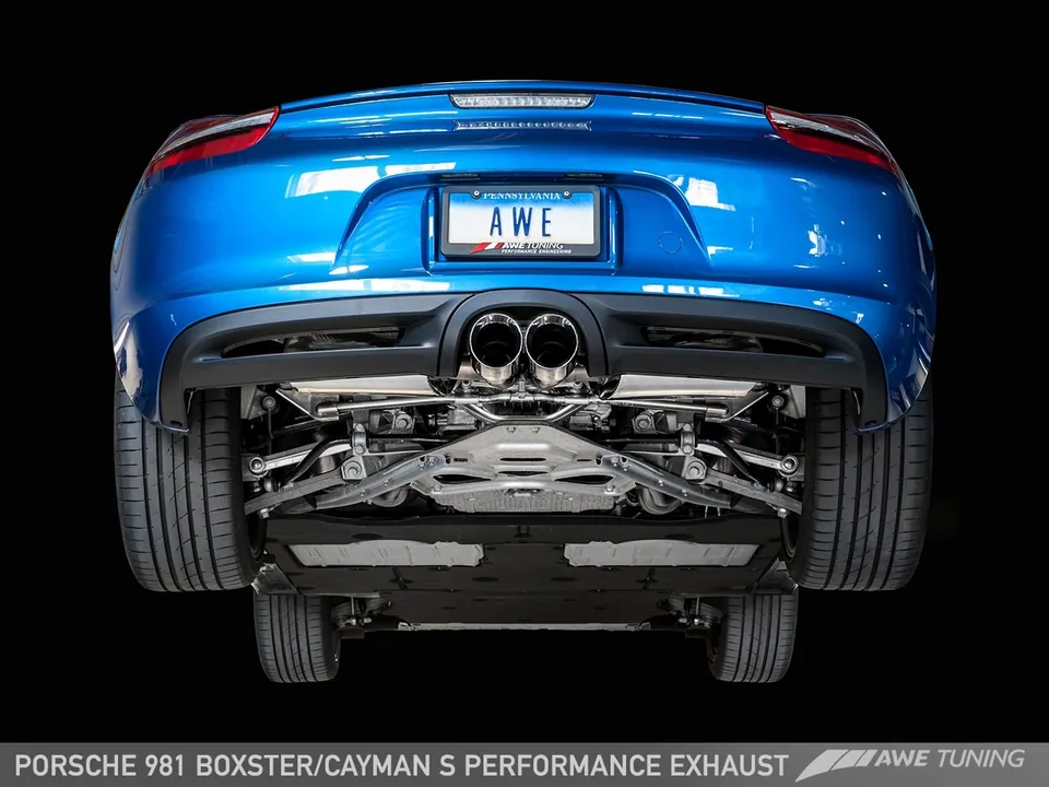 AWE Tuning 13-16 Porsche 981 Performance Exhaust System - w/Diamond Black Tips 3010-33024 2 of 3