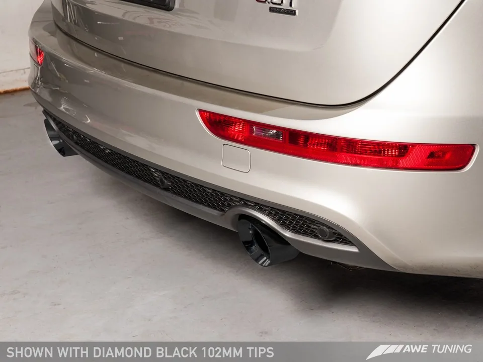 AWE Tuning 13-17 Audi 8R Q5 3.0T Touring Edition Exhaust Dual Outlet Diamond Black Tips 3015-33054 2 of 4