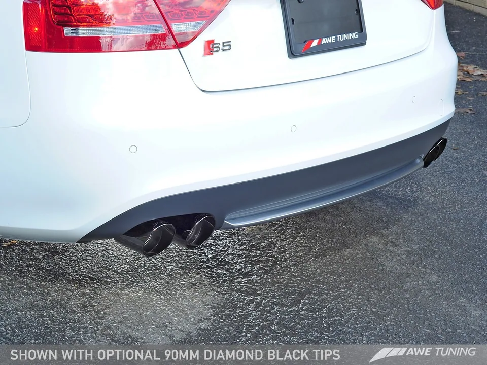 AWE Tuning 13-17 Audi B8.5 S5 3.0T Touring Edition Exhaust System - Diamond Black Tips (90mm) 3015-43030 3 of 4