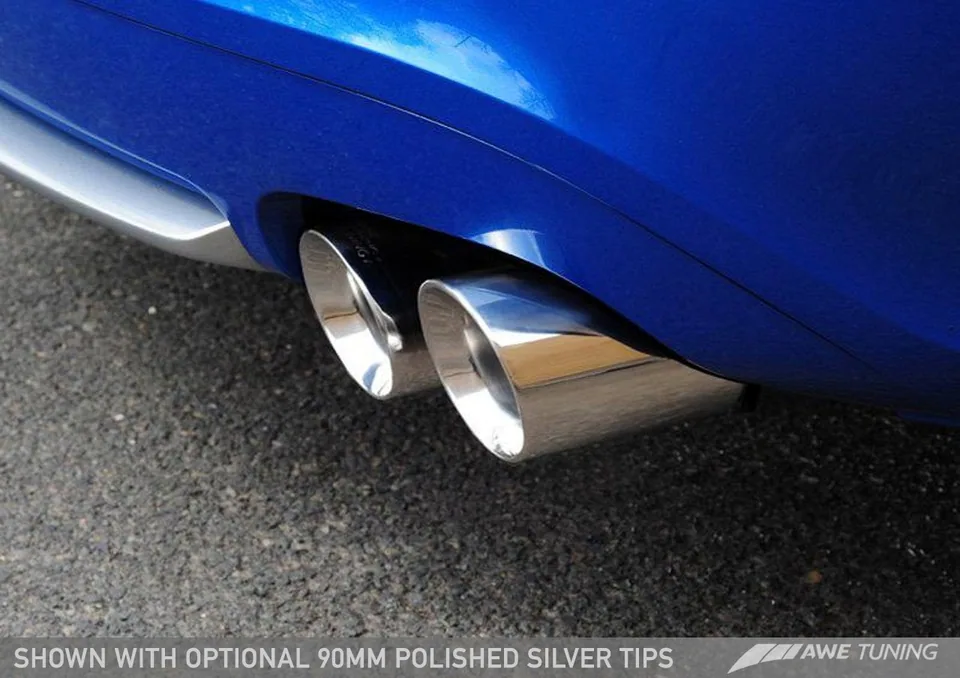 AWE Tuning 13-17 Audi B8.5 S5 3.0T Touring Edition Exhaust System - Polished Silver Tips (90mm) 3015-42028 4 of 4
