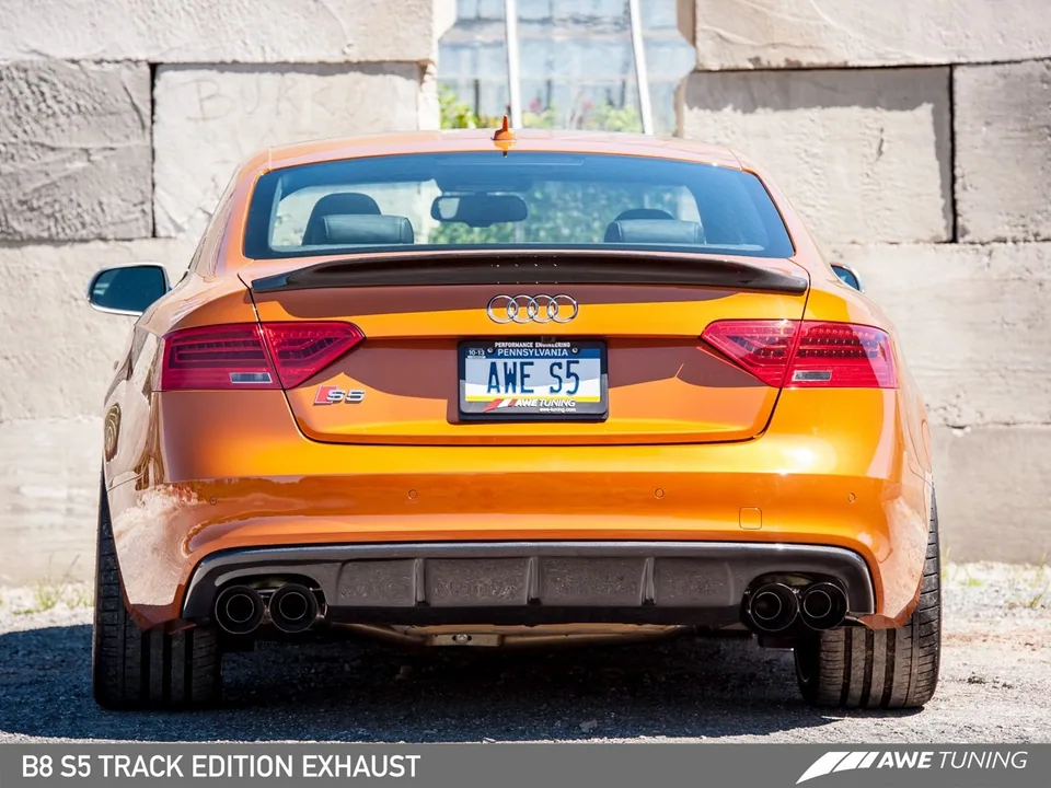 AWE Tuning 13-17 Audi B8.5 S5 3.0T Track Edition Exhaust - Chrome Silver Tips (102mm) 3010-42052 3 of 4
