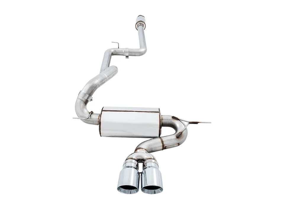 AWE Tuning 13-18 Ford Focus ST Touring Edition Cat-back Exhaust - Resonated - Chrome Silver Tips 3020-32038 2 of 5