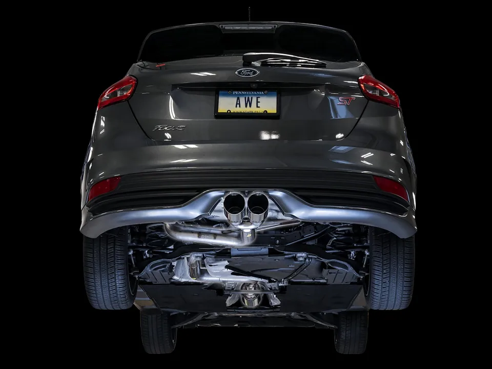 AWE Tuning 13-18 Ford Focus ST Track Edition Cat-back Exhaust - Chrome Silver Tips 3020-32034 3 of 3