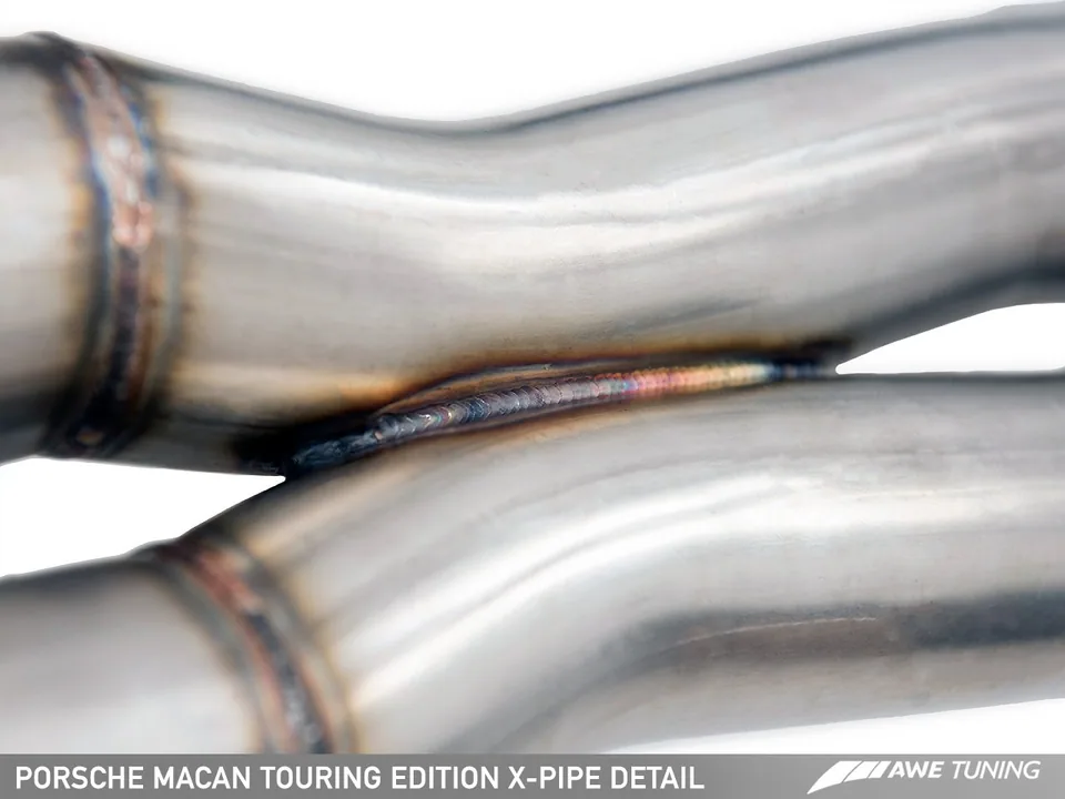 AWE Tuning 14-18 Porsche Macan Touring Edition Exhaust System - Chrome Silver 102mm Tips 3015-42068 6 of 6