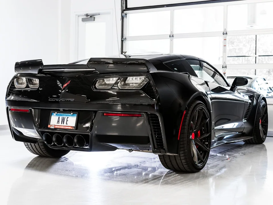 AWE Tuning 14-19 Chevy Corvette C7 Z06/ZR1 (w/o AFM) Touring Edition Axle-Back Exhaust w/Black Tips 3015-43143 4 of 5