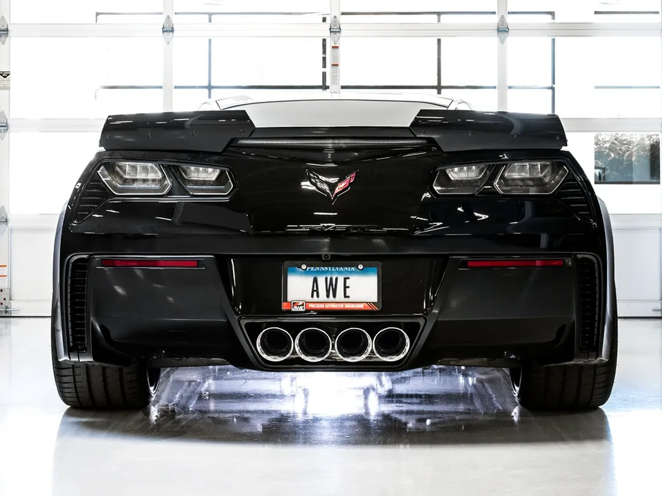 AWE Tuning 14-19 Chevy Corvette C7 Z06/ZR1 (w/o AFM) Track Edition Axle-Back Exhaust w/Chrome Tips 3020-42073 4 of 4