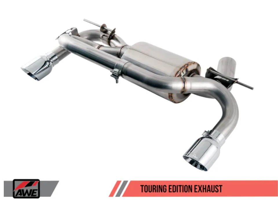 AWE Tuning 14-20 BMW F22 M235i / M240i Touring Edition Axle-Back Exhaust - Chrome Silver Tips (102mm) 3010-32030 1 of 1
