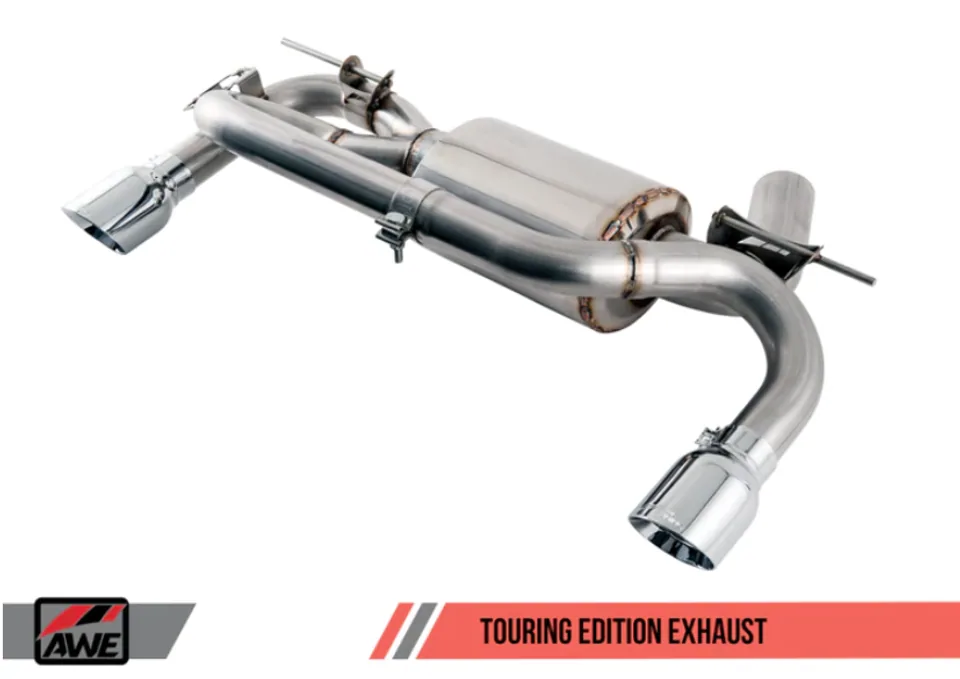 AWE Tuning 14-20 BMW F22 M235i / M240i Touring Edition Axle-Back Exhaust - Diamond Black Tips (102mm) 3010-33034 1 of 1