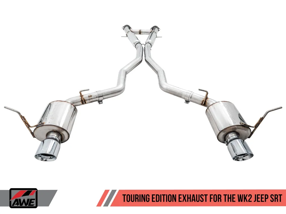 AWE Tuning 14-21 Jeep Grand Cherokee SRT Touring Edition Exhaust - Diamond Black Tips 3015-33121 3 of 6