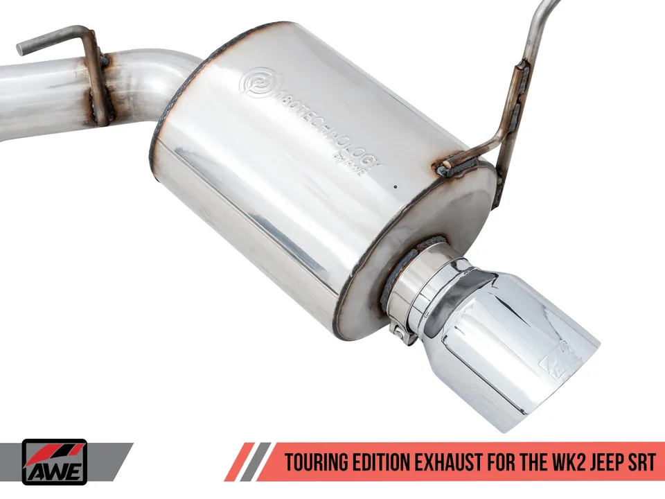 AWE Tuning 14-21 Jeep Grand Cherokee SRT Touring Edition Exhaust - Diamond Black Tips 3015-33121 4 of 6