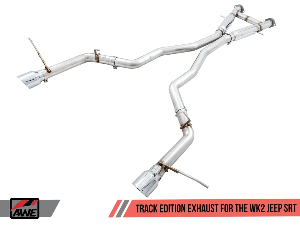 AWE Tuning 14-21 Jeep Grand Cherokee SRT Track Edition Exhaust - Diamond Black Tips 3020-33051 1 of 6
