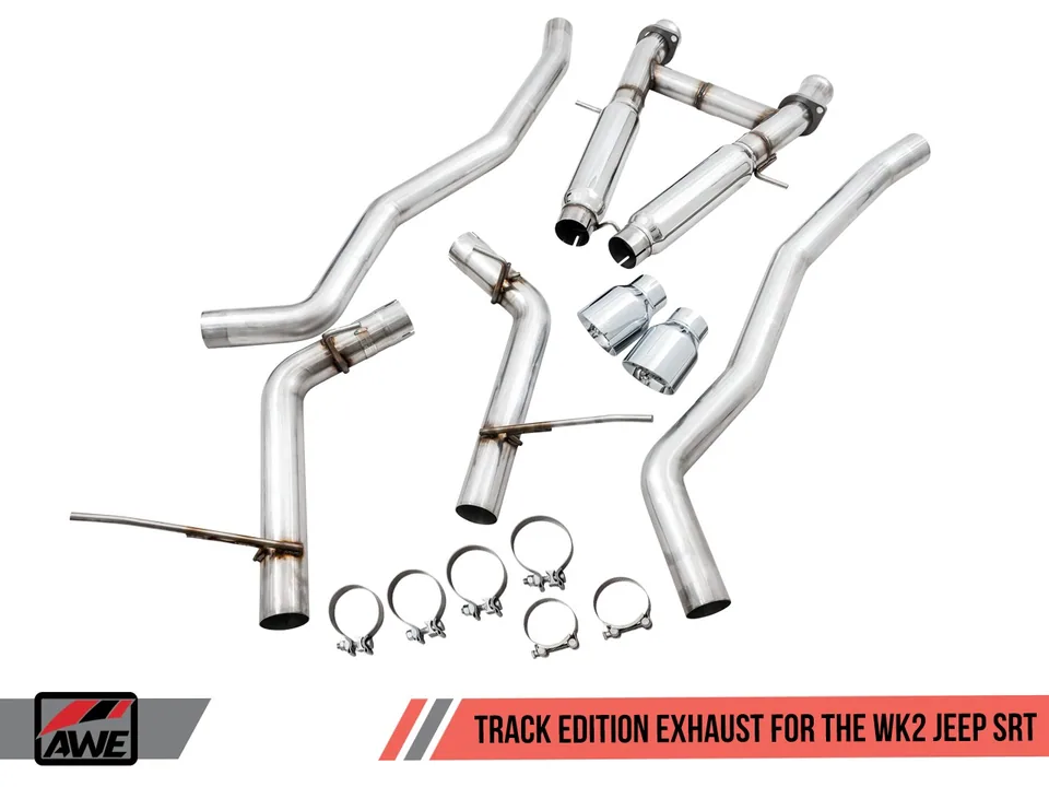 AWE Tuning 14-21 Jeep Grand Cherokee SRT Track Edition Exhaust - Diamond Black Tips 3020-33051 5 of 6