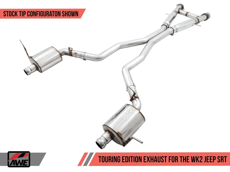 AWE Tuning 14-21 Jeep Grand Cherokee SRT/Trackhawk Touring Edition Exhaust - Use w/Stock Tips 3015-31017 1 of 4