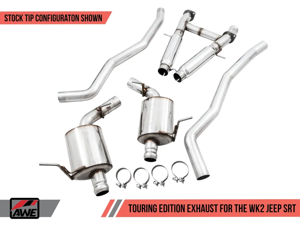 AWE Tuning 14-21 Jeep Grand Cherokee SRT/Trackhawk Touring Edition Exhaust - Use w/Stock Tips 3015-31017 2 of 4