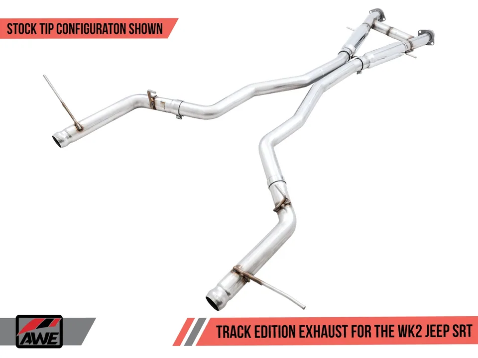 AWE Tuning 14-21 Jeep Grand Cherokee SRT/Trackhawk Track Edition Exhaust - Use w/Stock Tips 3020-31023 1 of 2