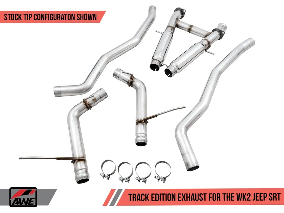 AWE Tuning 14-21 Jeep Grand Cherokee SRT/Trackhawk Track Edition Exhaust - Use w/Stock Tips 3020-31023 2 of 2