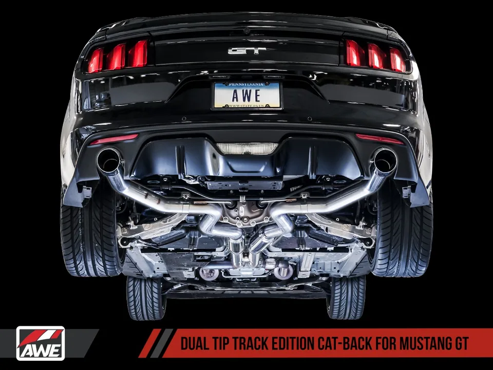 AWE Tuning 15-17 Ford S550 Mustang GT Cat-back Exhaust - Track Edition (Chrome Silver Tips) 3020-32028 3 of 5