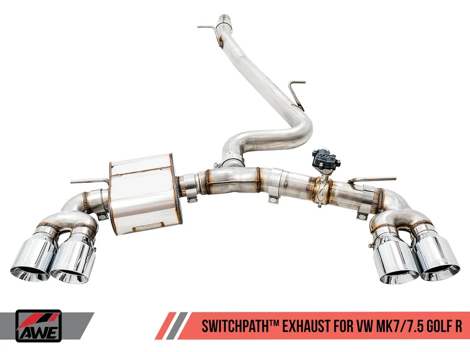 AWE Tuning 15-17 Volkswagen Golf R MK7 SwitchPath Exhaust w/Diamond Black Tips 102mm 3025-43068 2 of 6