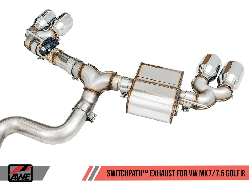 AWE Tuning 15-17 Volkswagen Golf R MK7 SwitchPath Exhaust w/Diamond Black Tips 102mm 3025-43068 4 of 6