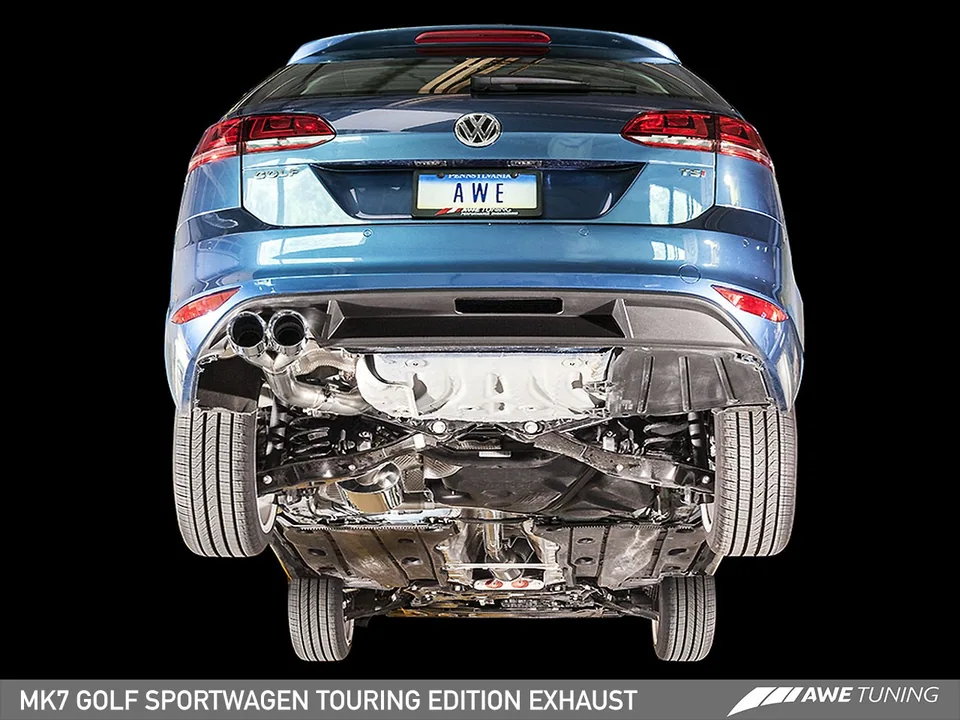 AWE Tuning 15-17 VW MK7 Golf SportWagen Touring Edition Exhaust w/Diamond Black Tips (90mm) 3015-23040 5 of 6