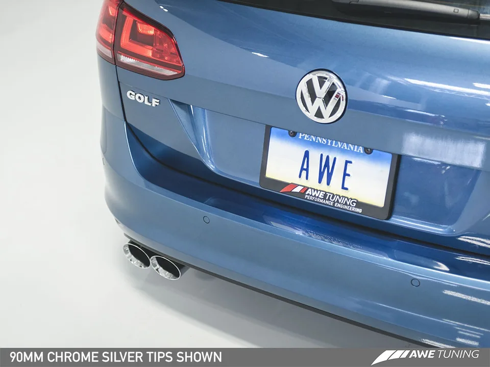 AWE Tuning 15-17 VW MK7 Golf SportWagen Touring Edition Exhaust w/Diamond Black Tips (90mm) 3015-23040 6 of 6