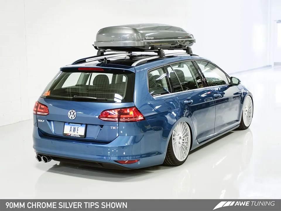 AWE Tuning 15-17 VW MK7 Golf SportWagen Track Edition Exhaust w/Diamond Black Tips (90mm) 3020-23020 5 of 6