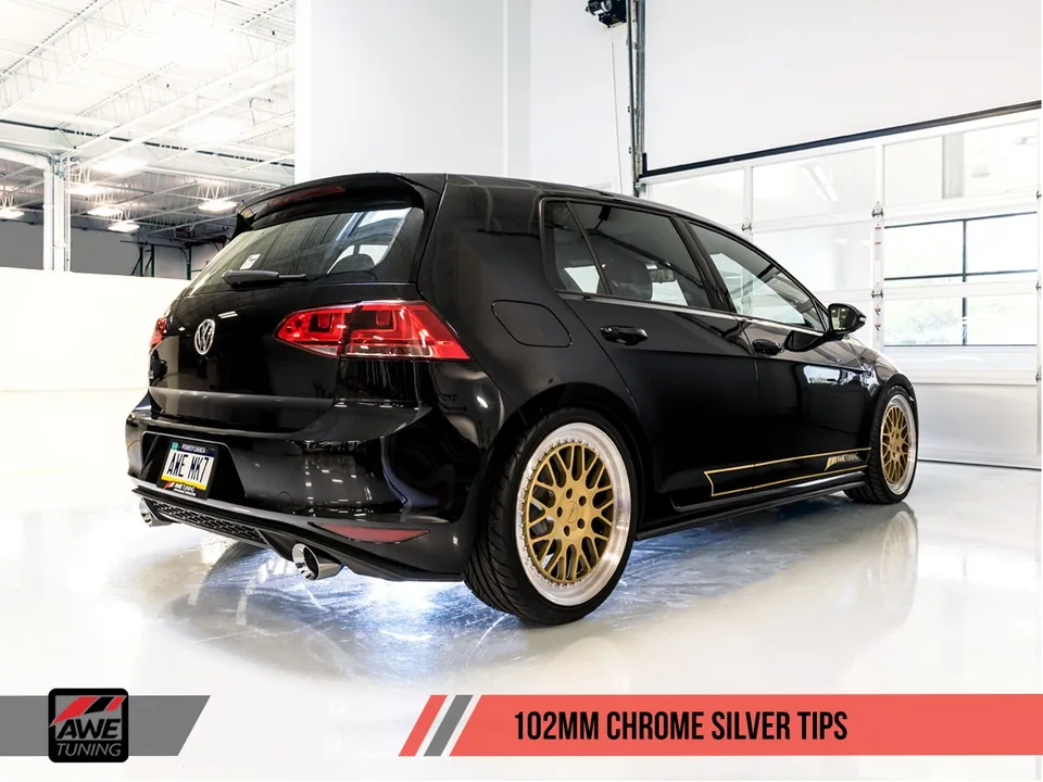 AWE Tuning 15-17 VW MK7 GTI Touring Edition Exhaust - Chrome Silver Tips 3015-32046 4 of 5