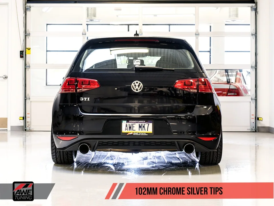 AWE Tuning 15-17 VW MK7 GTI Touring Edition Exhaust - Chrome Silver Tips 3015-32046 5 of 5