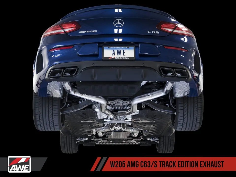 AWE Tuning 15-18 Mercedes-Benz W205 AMG C63/S Sedan Track Edition Exhaust System (no tips) 3020-31014 5 of 6