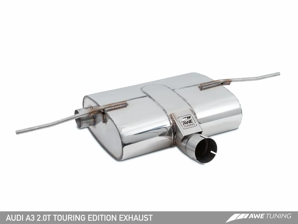 AWE Tuning 15-20 Audi 8V A3 Touring Edition Exhaust - Dual Outlet Diamond Black 90 mm Tips 3015-32058 3 of 6