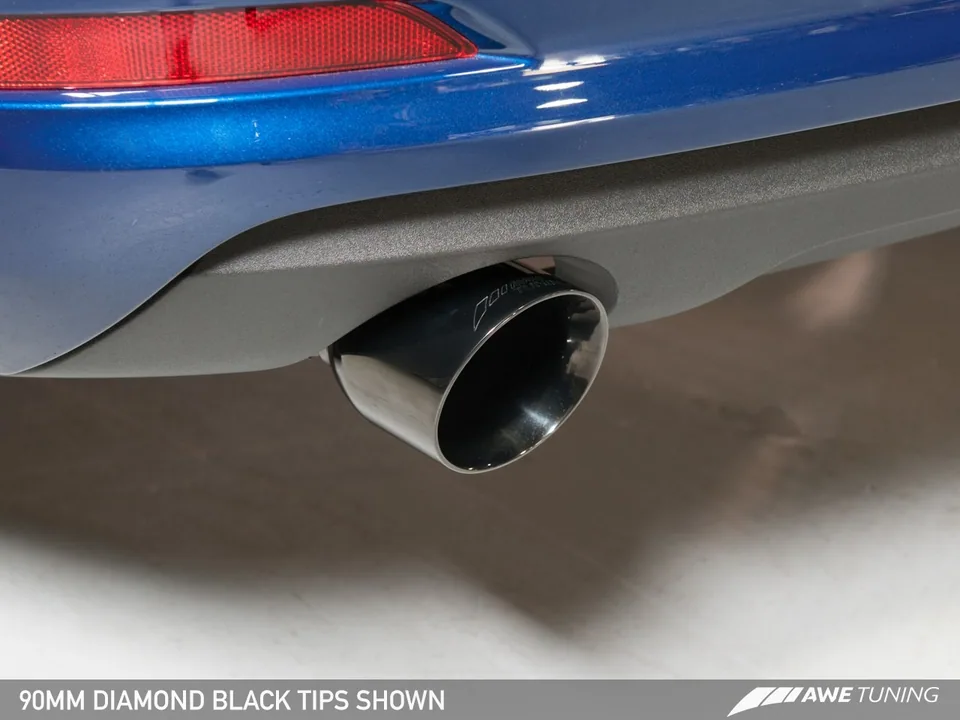 AWE Tuning 15-20 Audi 8V A3 Touring Edition Exhaust - Dual Outlet Diamond Black 90 mm Tips 3015-32058 5 of 6
