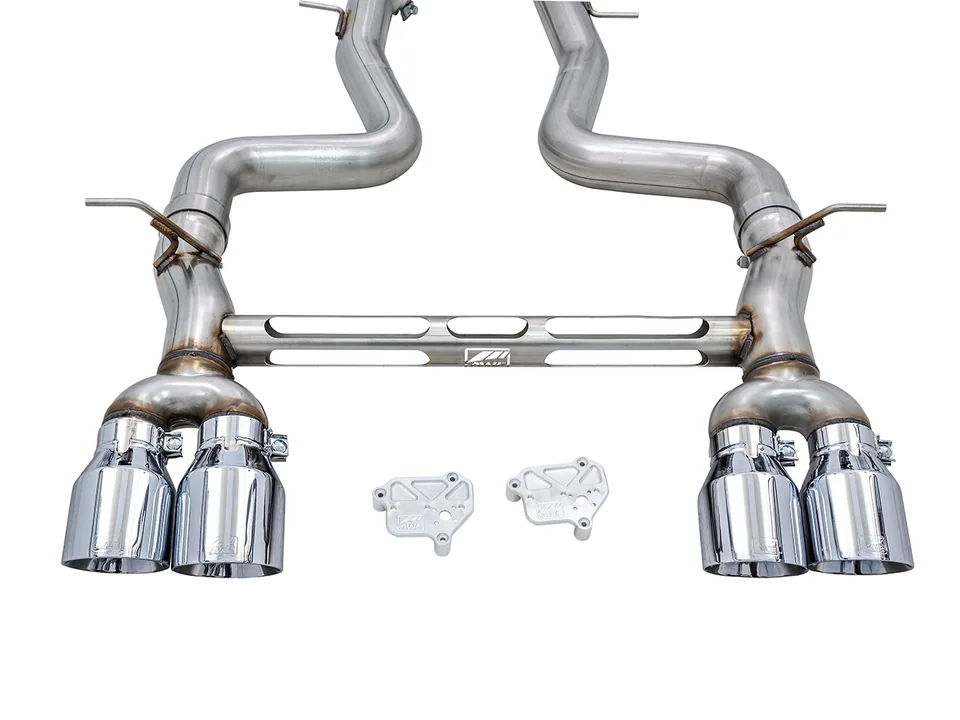 AWE Tuning 15-20 BMW F8X M3/M4 Track Edition Catback Exhaust - Chrome Silver Tips 3020-42082 2 of 6