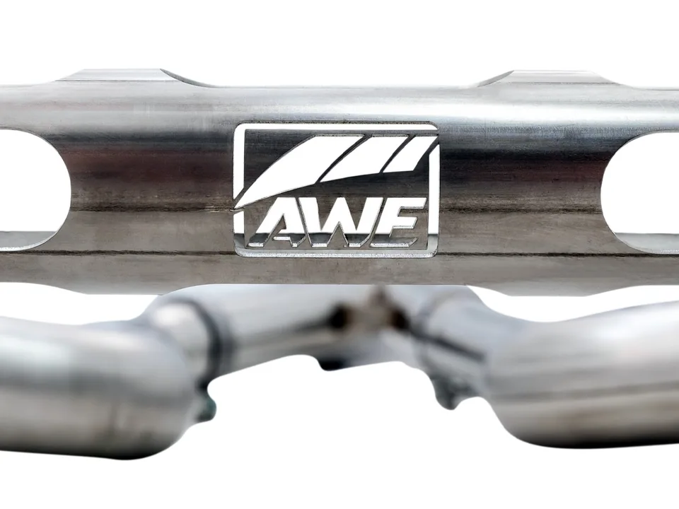 AWE Tuning 15-20 BMW F8X M3/M4 Track Edition Catback Exhaust - Chrome Silver Tips 3020-42082 3 of 6