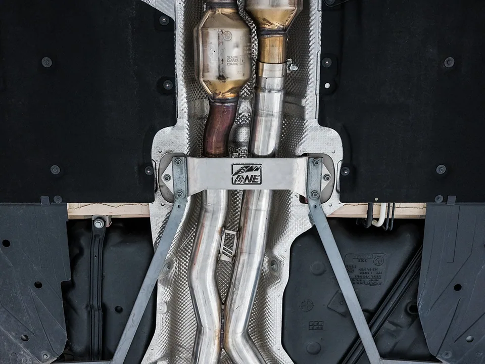 AWE Tuning 15-20 BMW F8X M3/M4 Track Edition Catback Exhaust - Chrome Silver Tips 3020-42082 5 of 6