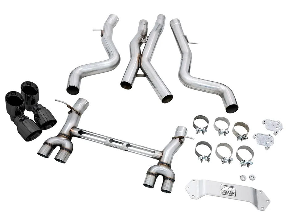 AWE Tuning 15-20 BMW F8X M3/M4 Track Edition Catback Exhaust - Diamond Black Tips 3020-43087 2 of 6
