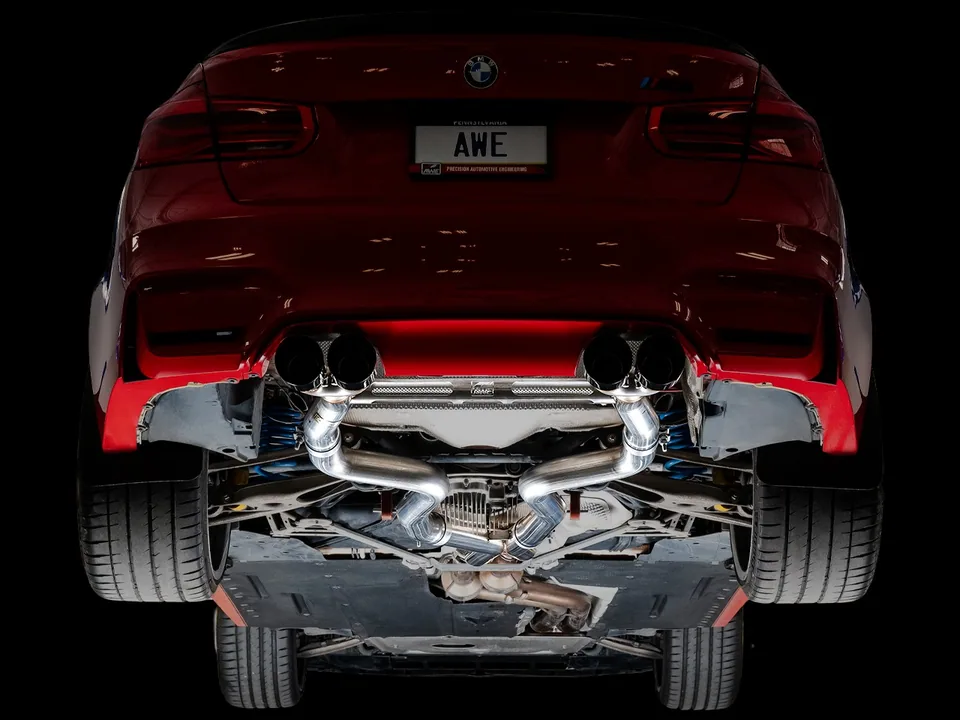 AWE Tuning 15-20 BMW F8X M3/M4 Track Edition Catback Exhaust - Diamond Black Tips 3020-43087 5 of 6