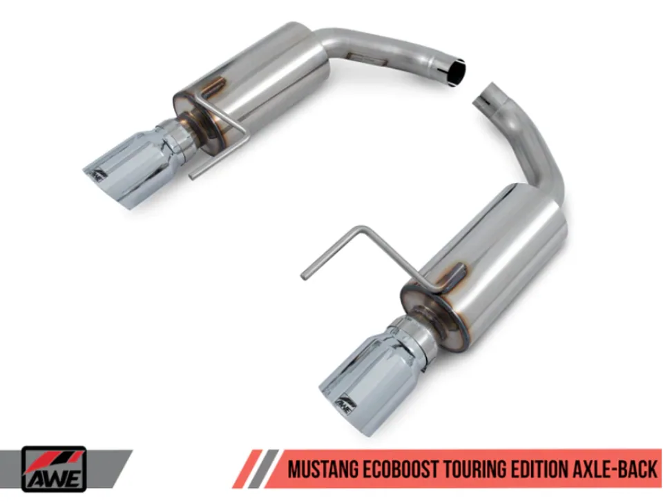 AWE Tuning 15-20 S550 Mustang EcoBoost Axle-back Exhaust - Touring Edition (Diamond Black Tips) 3015-33086 3 of 4