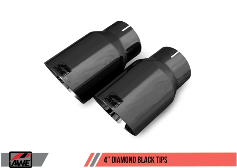 AWE Tuning 15-20 S550 Mustang EcoBoost Axle-back Exhaust - Touring Edition (Diamond Black Tips) 3015-33086 4 of 4