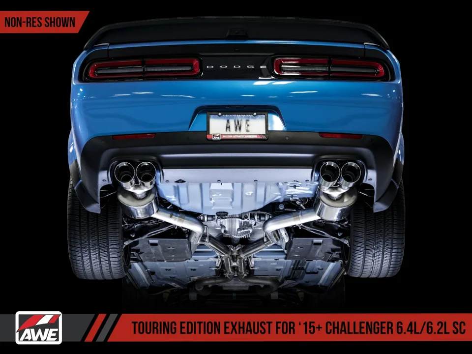 AWE Tuning 15-21 Dodge Challenger 6.4L/6.2L Non-Resonated Touring Edition Exhaust - Use Stock Tips 3020-11028 4 of 4