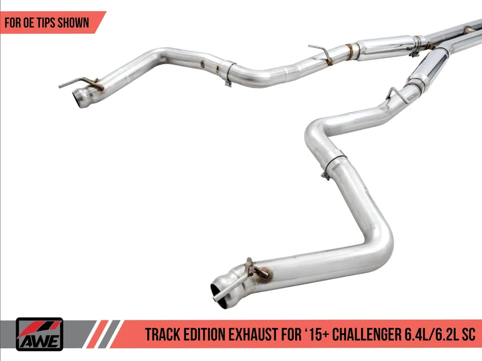 AWE Tuning 15-21 Dodge Challenger 6.4L/6.2L Supercharged Track Edition Exhaust - Use Stock Tips 3015-11050 2 of 4
