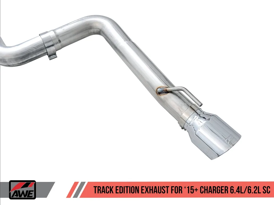 AWE Tuning 15-21 Dodge Charger 6.4L/6.2L Supercharged Track Edition Exhaust - Diamond Black Tips 3015-33126 4 of 6