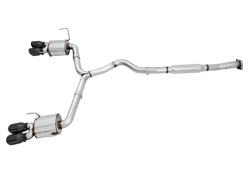 AWE Tuning 15-21 Subaru WRX VA Sedan Touring Edition Exhaust - Diamond Black Tips (102mm) 3015-43102 1 of 4