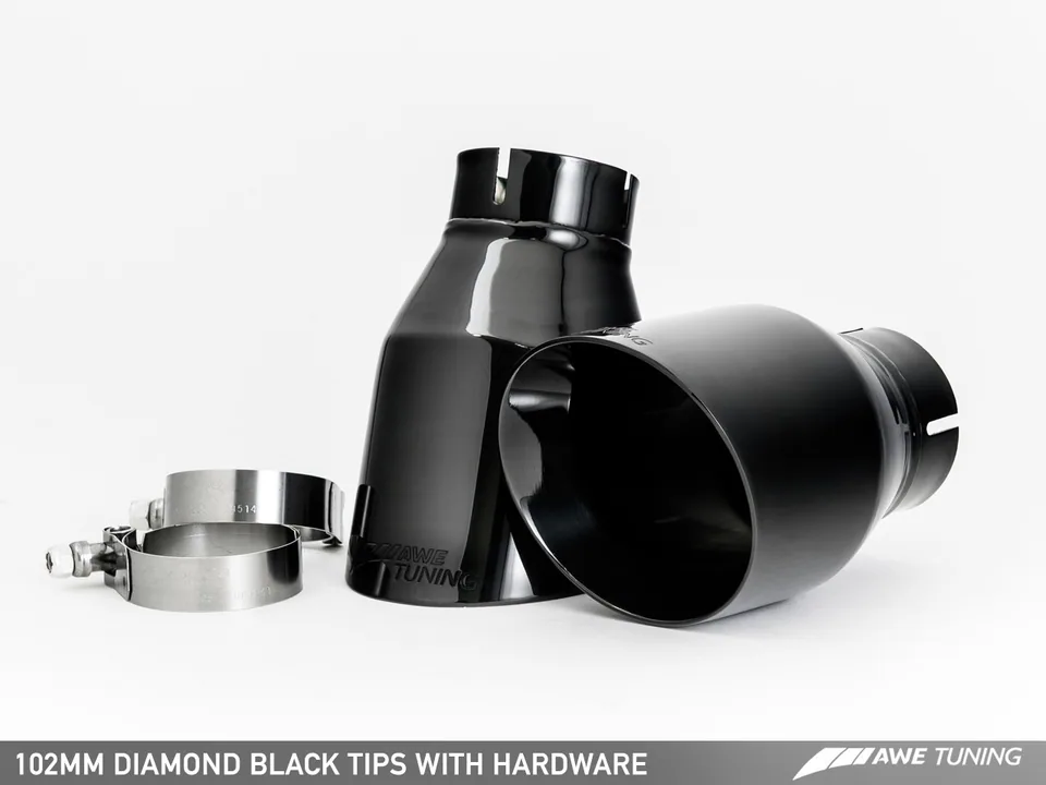 AWE Tuning 16-18 Audi C7.5 A6 3.0T Touring Edition Exhaust - Quad Outlet Diamond Black Tips 3015-43076 6 of 6