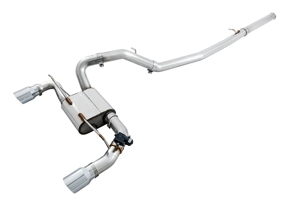 AWE Tuning 16-18 Ford Focus RS SwitchPath Cat-back Exhaust - Chrome Silver Tips 3025-32024 1 of 5